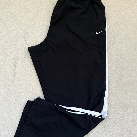 Vintage Y2K Nike Mens  Black Track Pants Size XXL - Picture 1 of 6